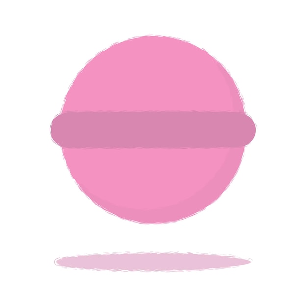Illustration vectorielle de bombe de bain rose