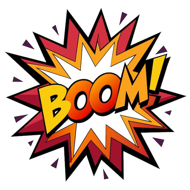 Illustration vectorielle de Boom Splash à la bande dessinée