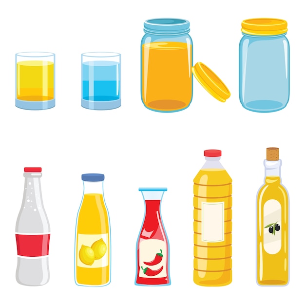 Illustration Vectorielle De Bouteilles