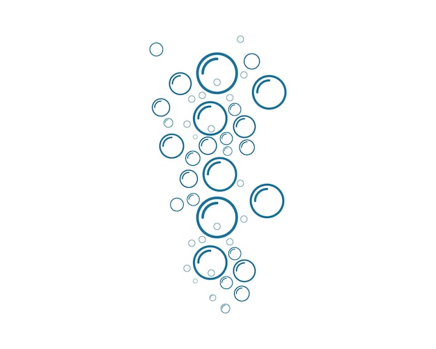 Vecteur illustration vectorielle de bulle eau