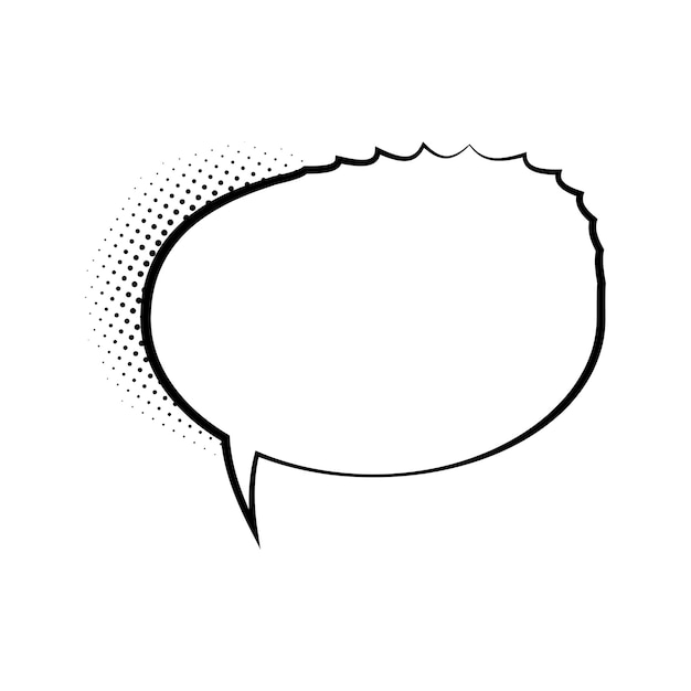 Illustration vectorielle de bulle rétro