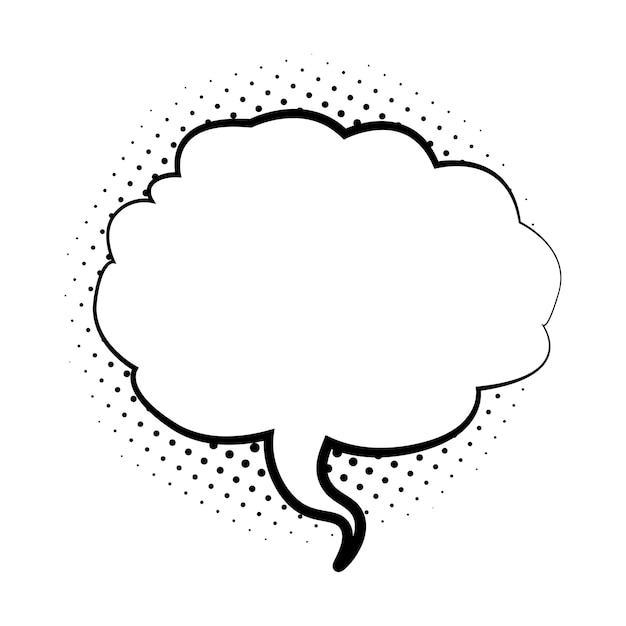 Illustration vectorielle de bulle rétro