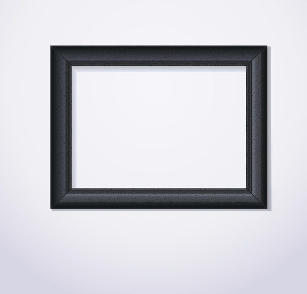 Illustration vectorielle de cadre photo noir élégant
