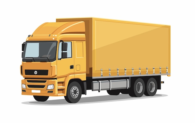 Illustration Vectorielle De Camion De Fret