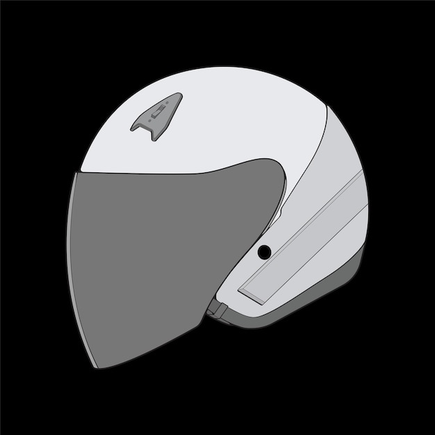 Illustration vectorielle de casque de couleur de bloc Concept de casque vecteur de casque Art vectoriel
