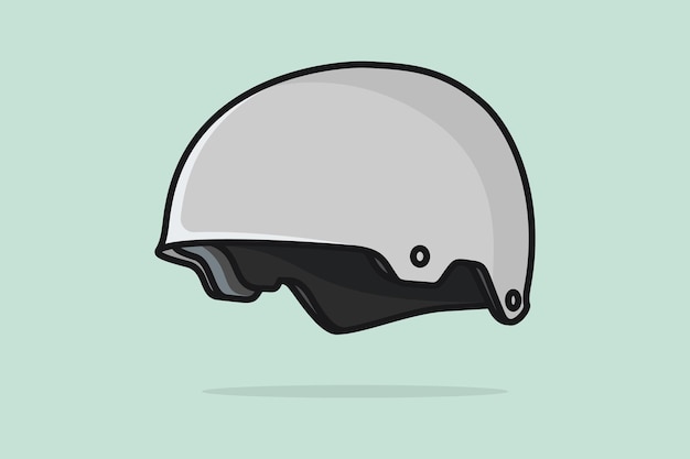 Illustration vectorielle de casque de moto Concept d'icône d'objet de sécurité des personnes