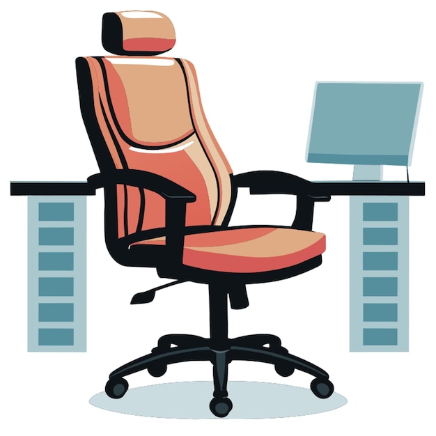 Illustration Vectorielle De La Chaise De Bureau