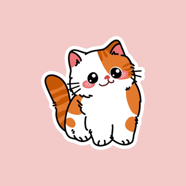 Illustration Vectorielle De Chat Mignon