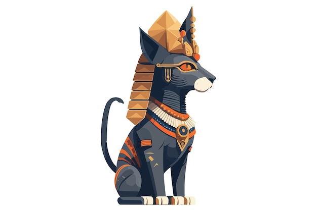 Illustration vectorielle de chat pharaonique