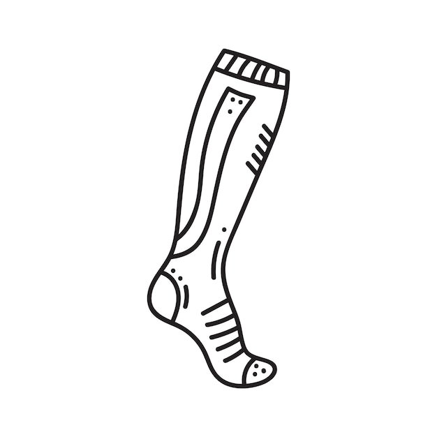 Illustration Vectorielle De Chaussette De Sport