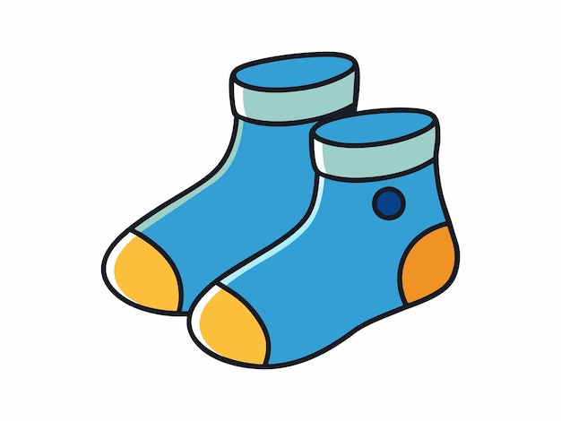 Vecteur illustration vectorielle de chaussettes pour bébés