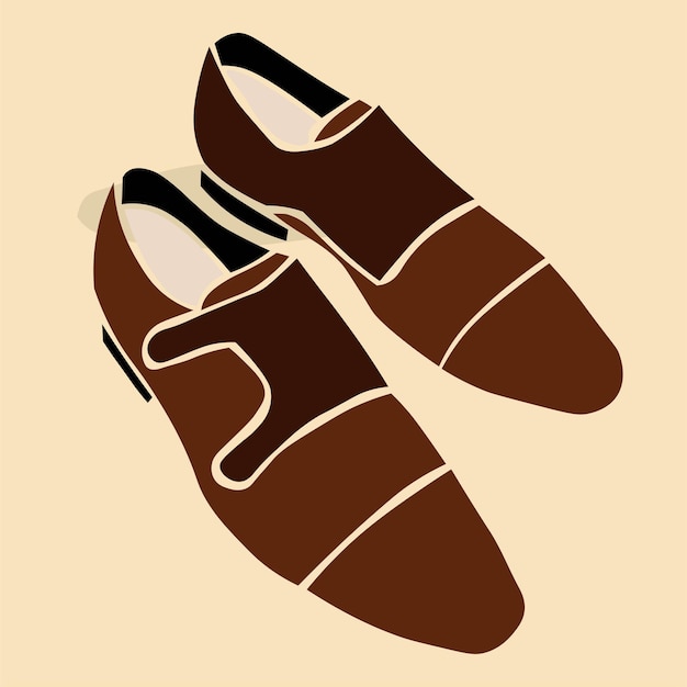 Illustration Vectorielle De Chaussures Hommes