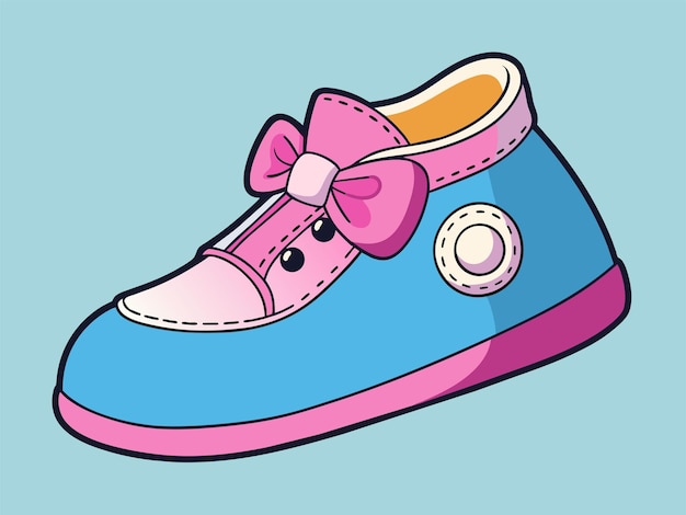 Illustration vectorielle de chaussures pour bébés