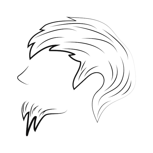 Illustration Vectorielle De Cheveux Logo