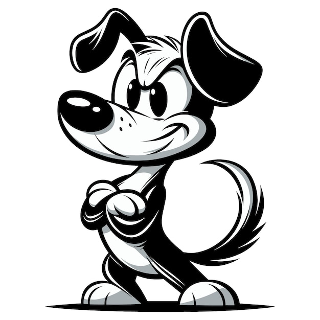Vecteur illustration vectorielle de chien de dessin animé