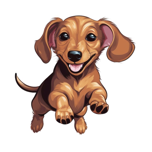 Illustration vectorielle de chiens mignons