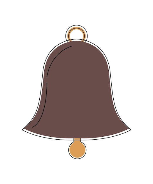 Illustration vectorielle de cloche de Noël