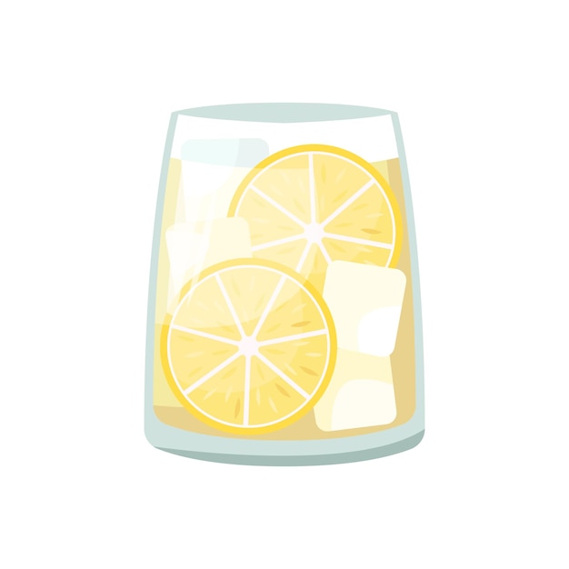 Illustration Vectorielle D'un Cocktail Alcoolisé Club Gin And Tonic