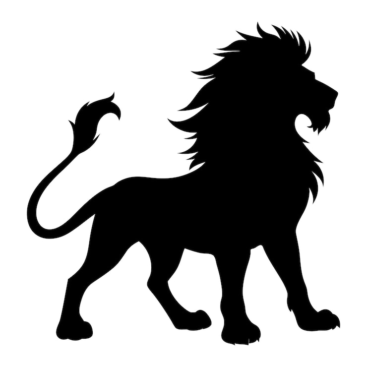 Vecteur illustration vectorielle de la collection de la silhouette du lion
