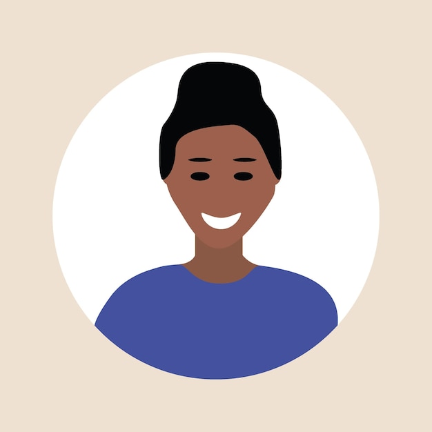 Illustration vectorielle Color avatar profil utilisateur personne icône photo de profil Une personne avec des traits faciaux Convient pour les profils de médias sociaux icônes économiseurs d'écran et comme modèlex9