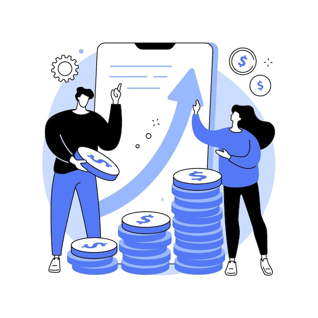 Illustration vectorielle de concept abstrait d'investissement