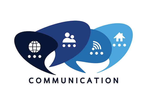 Illustration vectorielle d'un concept de communication