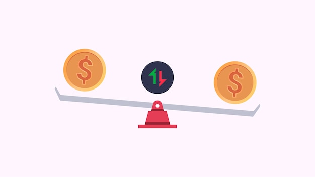 Vecteur l'illustration vectorielle de conception de l'argent fluctuant peut être utilisée pour afficher l'économie financière