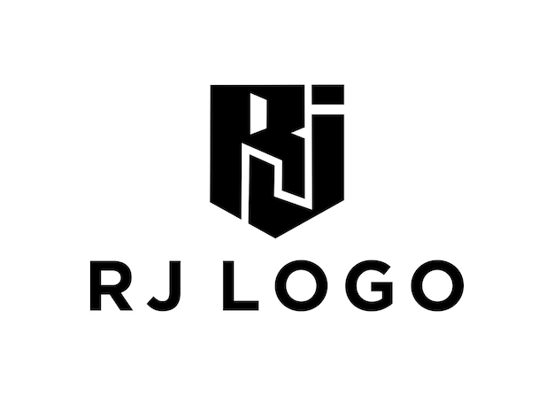 Illustration vectorielle de la conception du logo rj