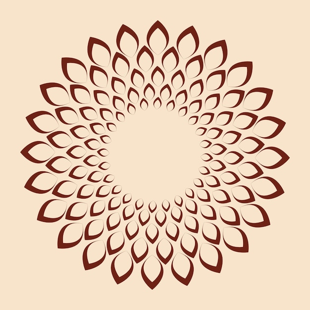 Vecteur illustration vectorielle de la conception du mandala indien décoratif floral