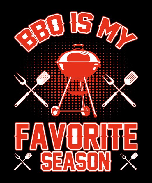 Vecteur illustration vectorielle de la conception du t-shirt bbq