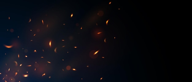 Illustration vectorielle de la conception de la flamme virtuelle à l'arrière-plan étincelant