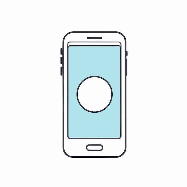 Vecteur illustration vectorielle de la conception de l'icône du logo d'un téléphone portable