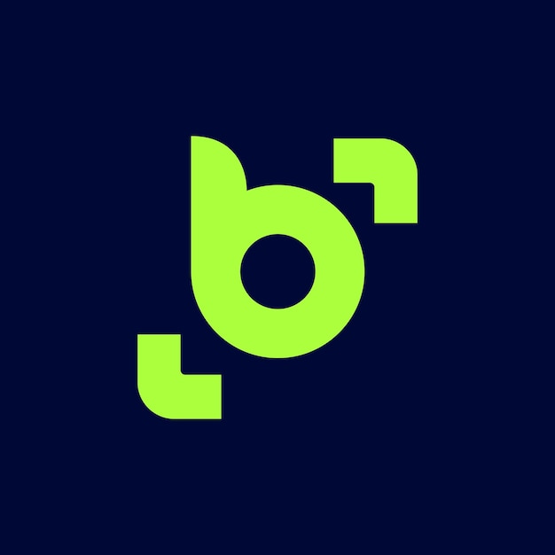 Vecteur illustration vectorielle de conception de lettres b monogramme moderne