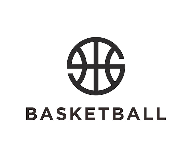 Illustration Vectorielle De Conception De Logo De Basket-ball Lettre S