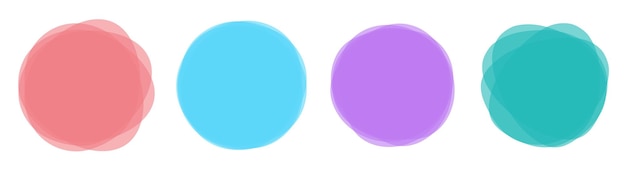 Illustration Vectorielle De Couleur Blob Bannière Isolé Sur Blanc