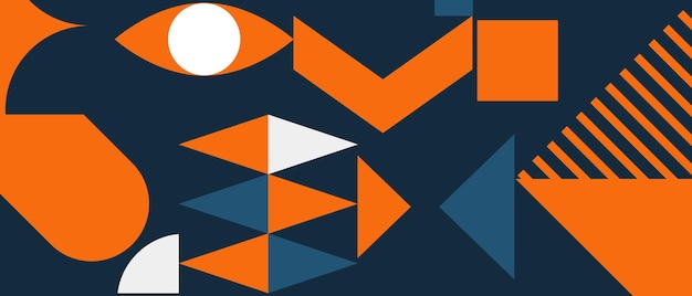 Illustration vectorielle de couverture géométrique abstraite pour votre bannière de conception avec un motif de conception simple