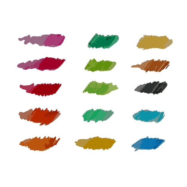 Vecteur illustration vectorielle de crayons watecolor pour fond créatif education set doodle