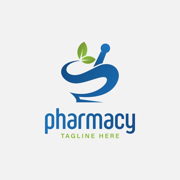 Vecteur illustration vectorielle de creative pharmacie concept logo design