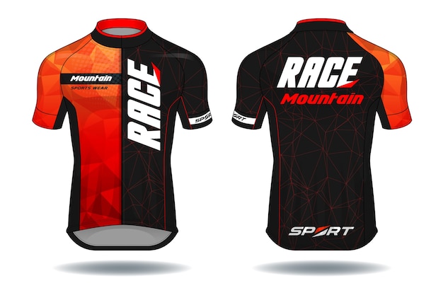 Illustration Vectorielle De Cycle Jersey.sport Wear Protection Equipment.