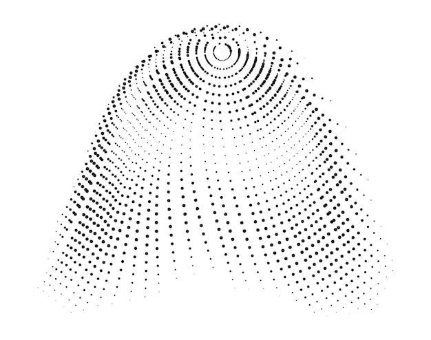 illustration vectorielle demi-teinte motif demi-teinte points demi-teinte maille écran demi-teinte torus radial
