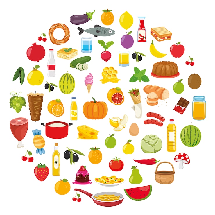 Vecteur illustration vectorielle de design concept alimentaire