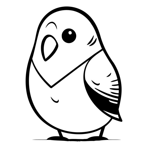 Vecteur illustration vectorielle de dessin animé de bullfinch isolée sur fond blanc mascotte mignonne du bullfinch