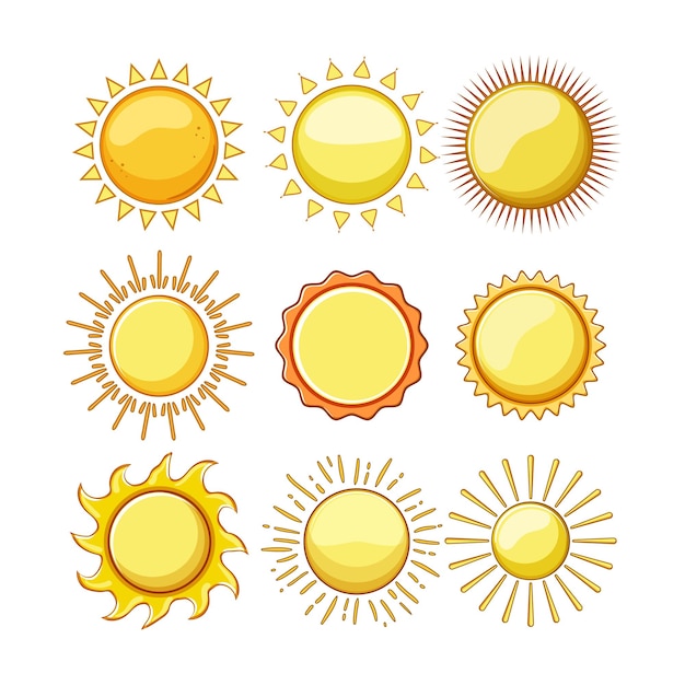 Illustration vectorielle de dessin animé coucher de soleil