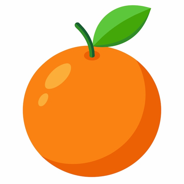 Illustration Vectorielle De Dessin Animé Orange Coloré