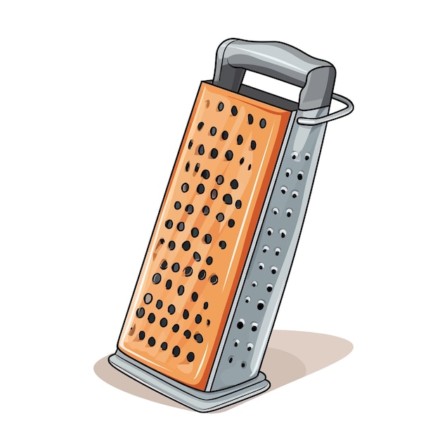 Vecteur illustration vectorielle dessinée à la main de grater sur fond blanc