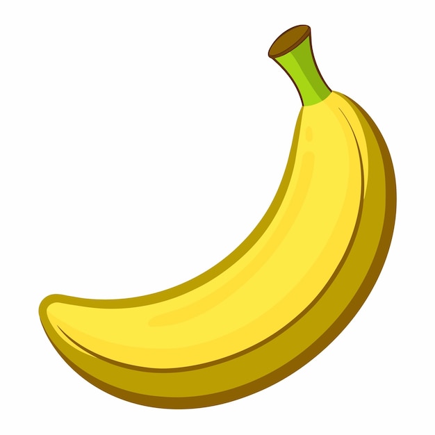 Vecteur illustration vectorielle de dessins animés colorés à la banane