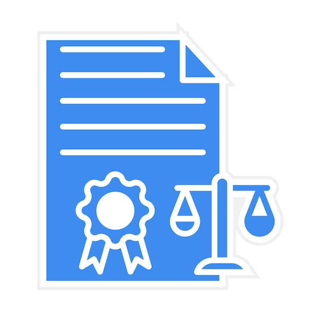 Illustration vectorielle des documents juridiques