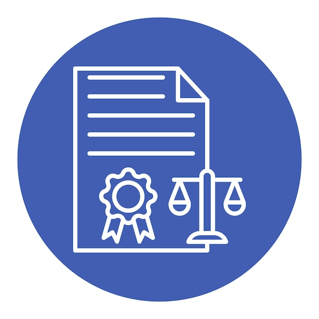 Illustration vectorielle des documents juridiques