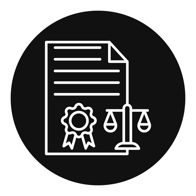 Illustration vectorielle des documents juridiques