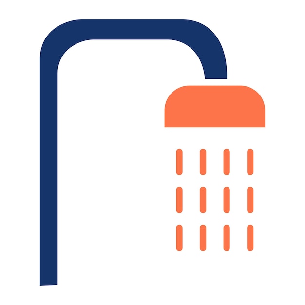 Illustration vectorielle de la douche